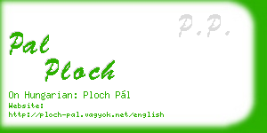 pal ploch business card